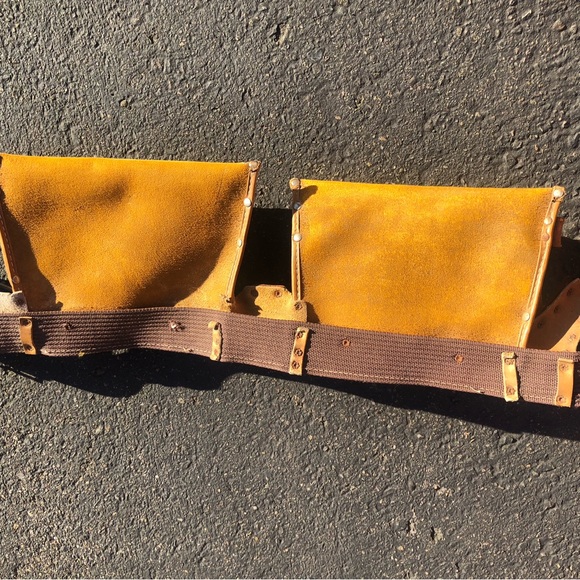 Action Leathercraft 1527 Heavy Duty Leather Tool Belt Carpenter Roofer - Picture 2 of 12